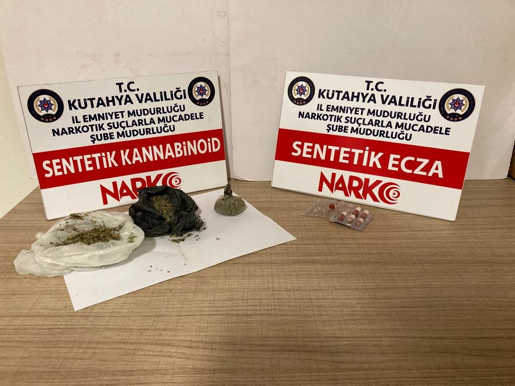 Kütahya’da uyuşturucu operasyonlarında 2 gözaltı