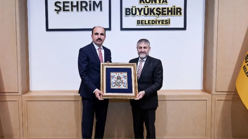 Bakan Nebati'den Konya'da Başkan Altay'a ziyaret