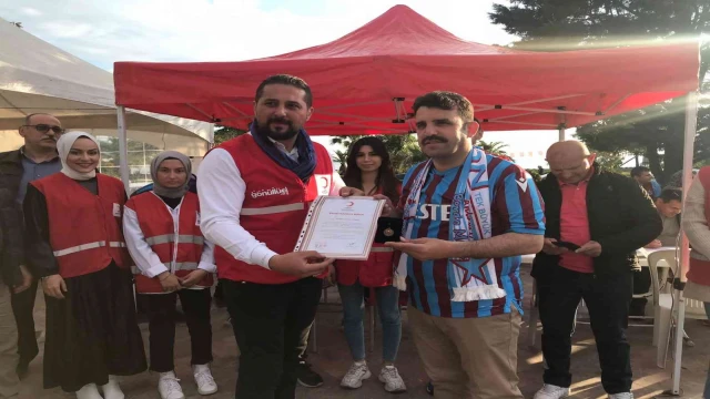 Kaymakam Yapıcı’dan Kızılay’a teşekkür belgesi