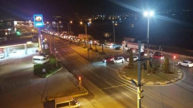 Turgutlu’da bayram dönüşü trafik yoğunuluğu