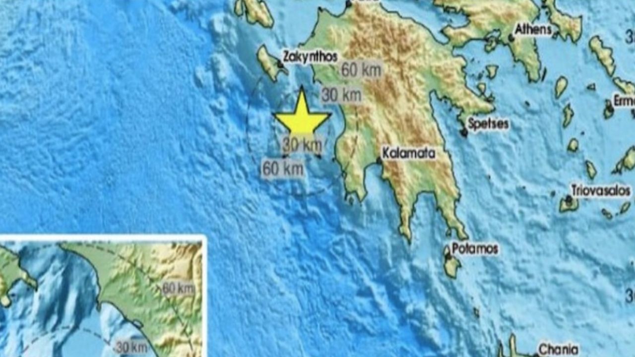 Yunanistan'da 6 Büyüklüğünde Deprem!