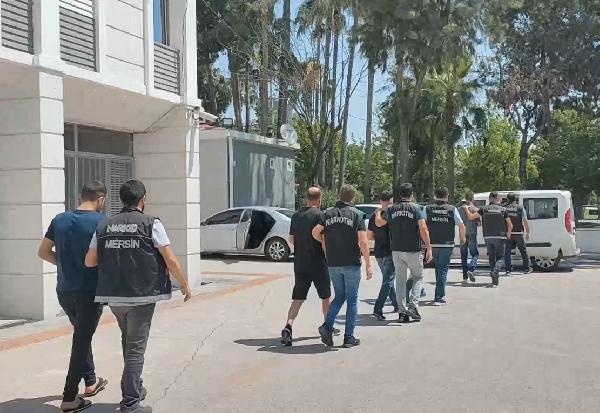 Mersin'de uyuşturucu operasyonu: 10 gözaltı