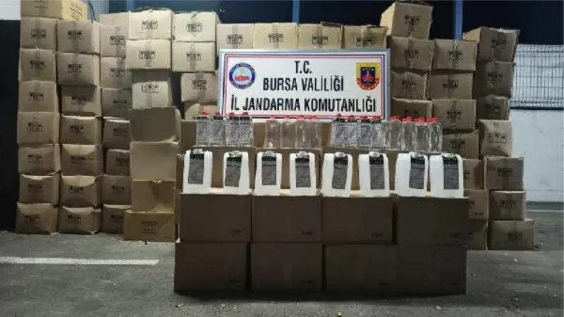 Güzellik salonu görünümlü depoda 6 bin litre etil alkol ele geçirildi