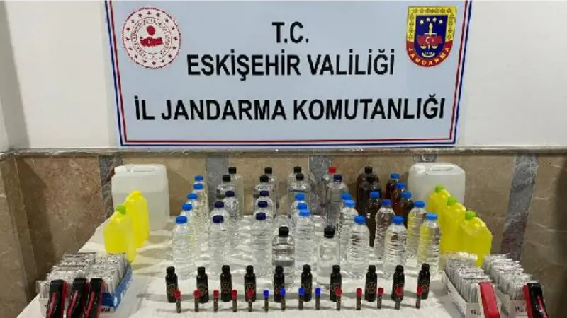 Eskişehir'de 52 litre sahte içki ele geçirildi: 1 gözaltı