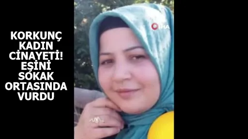 Korkunç kadın cinayeti! Eşini sokak ortasında vurdu