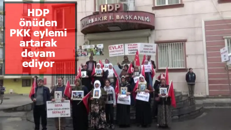 HDP önünde PKK eylemi artarak devam ediyor