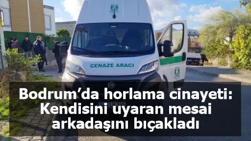 Bodrum’da horlama cinayeti: Kendisini uyaran mesai arkadaşını bıçakladı