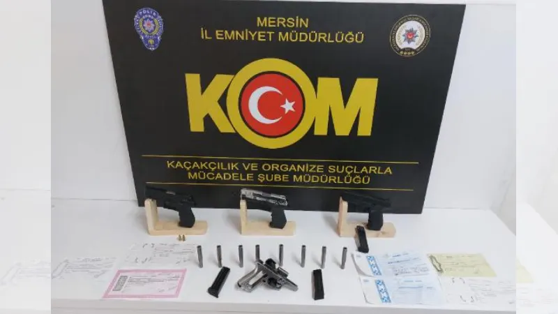 Mersin'de suç örgütleri ile kaçakçılara operasyon: 11 gözaltı