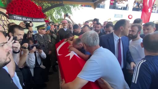 Şehit Teğmen Ömer Faruk Civelek, son yolculuğuna uğurlandı