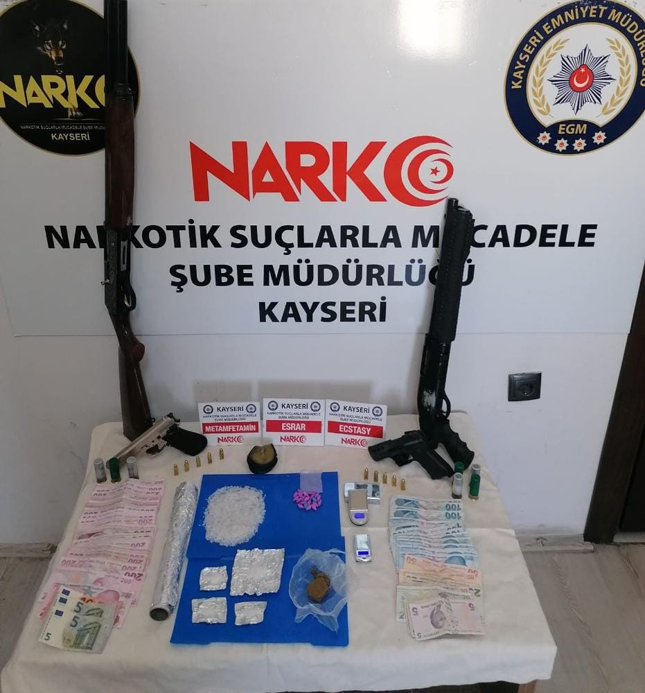 Kayseri’de uyuşturucu tacirlerine operasyon: 15 şüpheliye işlem yapıldı