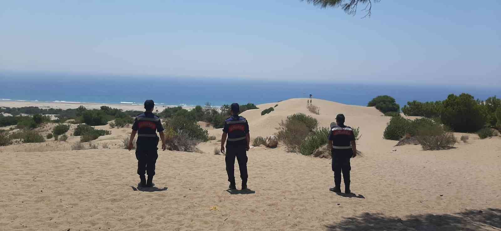 Jandarma Kaş Patara’da göz açtırmıyor