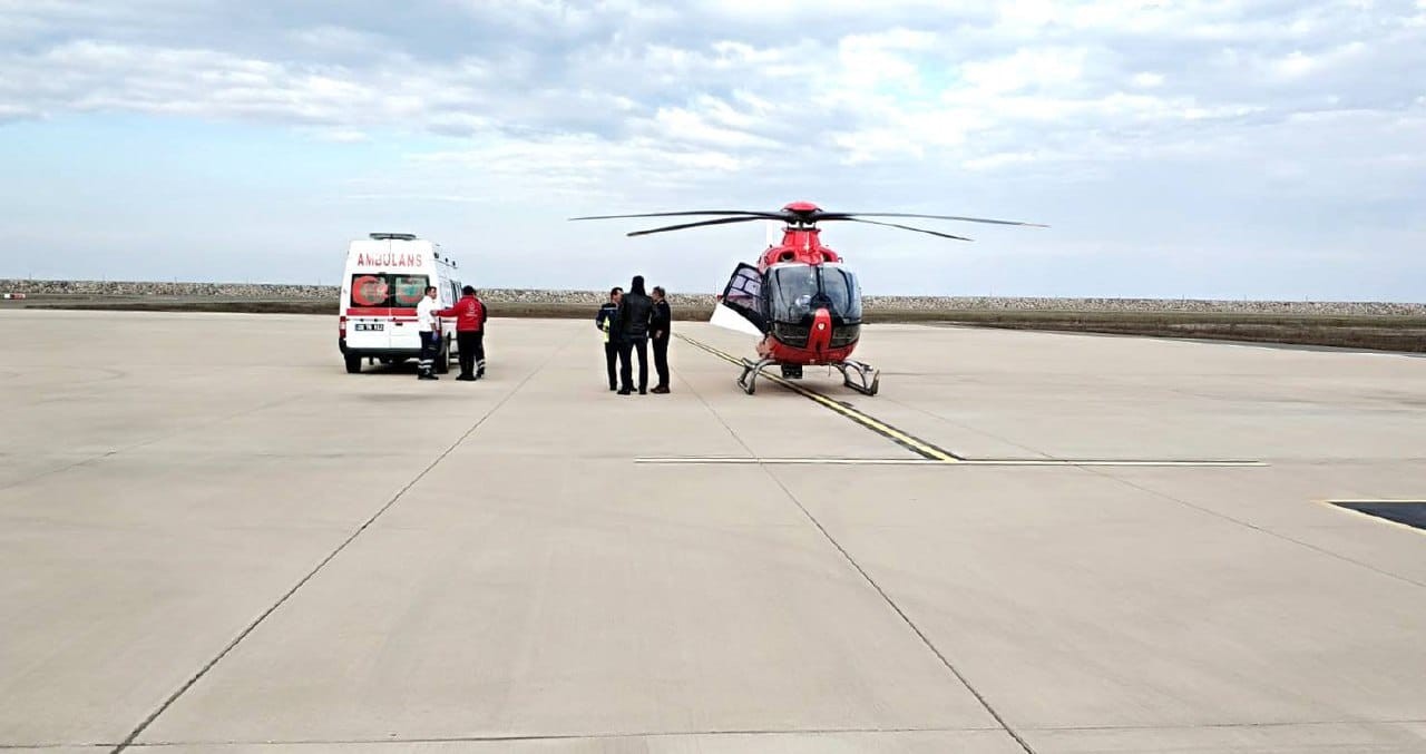 Yahyalı’da kalp krizi geçiren hasta 15 dakikada şehir hastanesine yetiştirildi