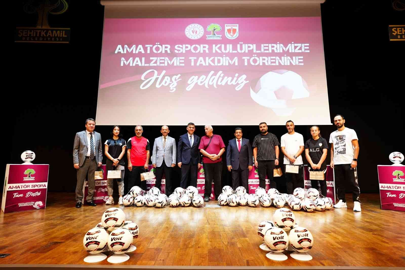 Şehitkamil’de amatör spor kulüplerine destek