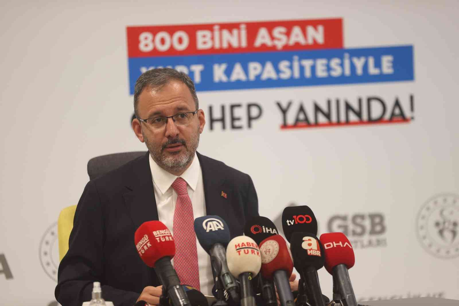 Gençlik ve Spor Bakanı Kasapoğlu: “2022- 2023 Eğitim Öğretim Dönemi için 415 bin 305 gencimiz GSB Yurtları’na başvuru yaptı”