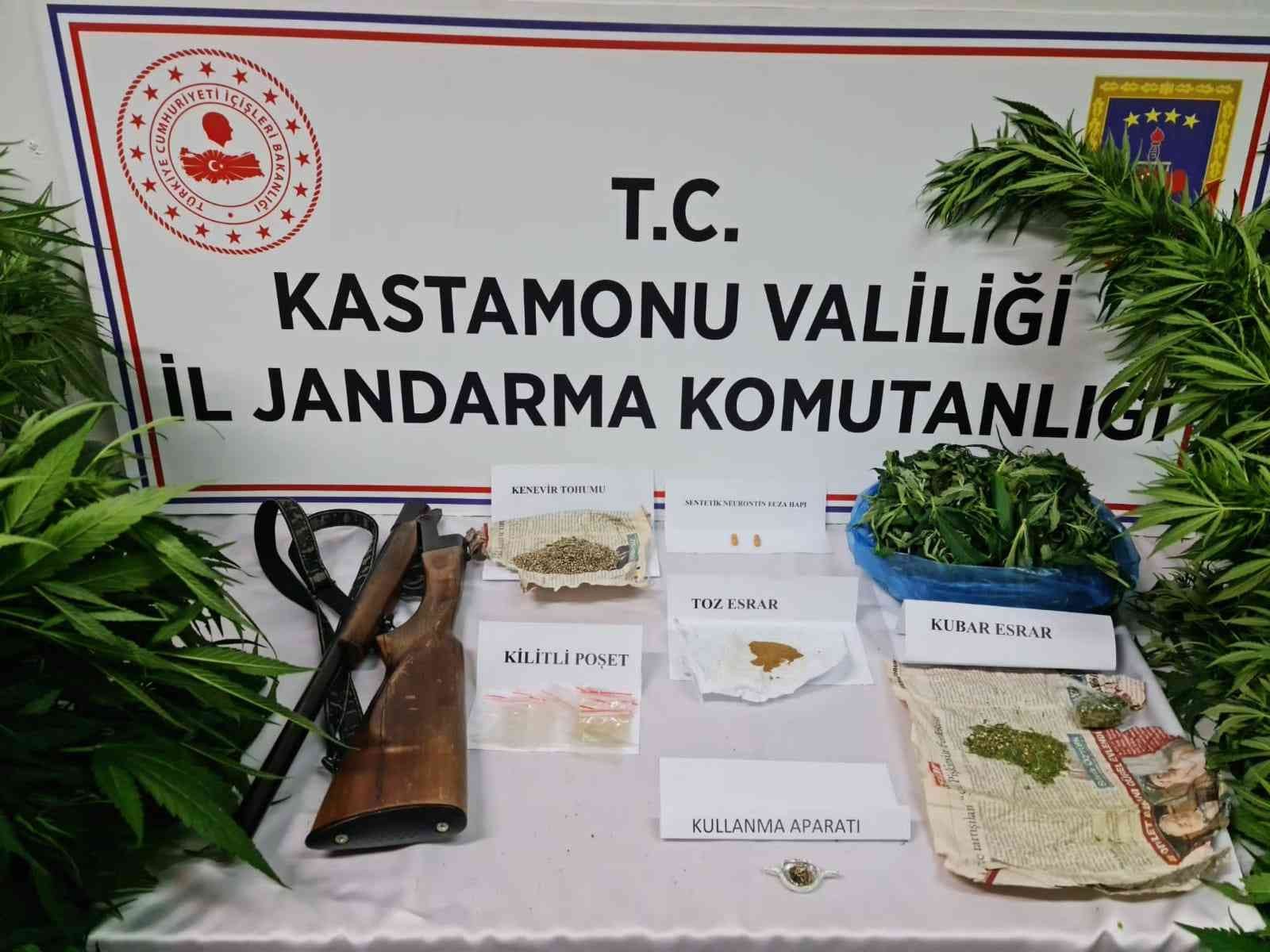 Kastamonu’da jandarma ekiplerinden uyuşturucu operasyonu: 1 tutuklama