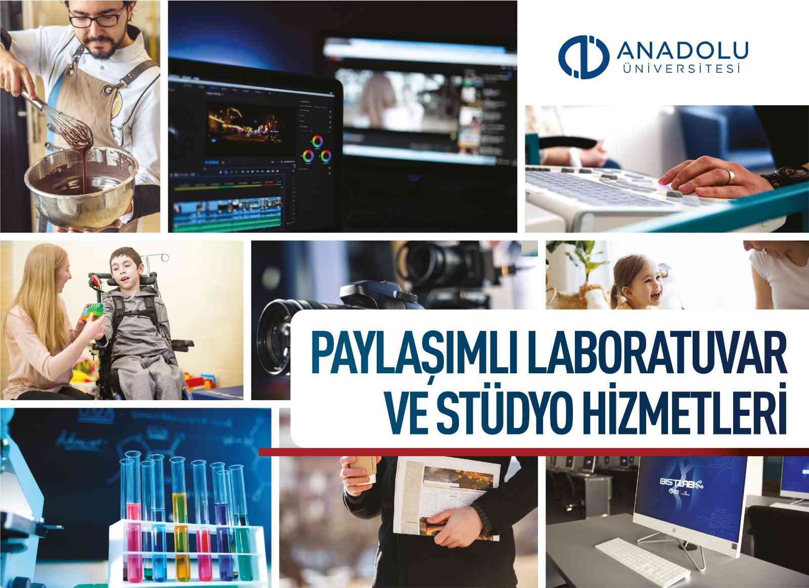 Anadolu Üniversitesinin laboratuvar ve stüdyoları araştırmacılar ve sanayinin hizmetinde