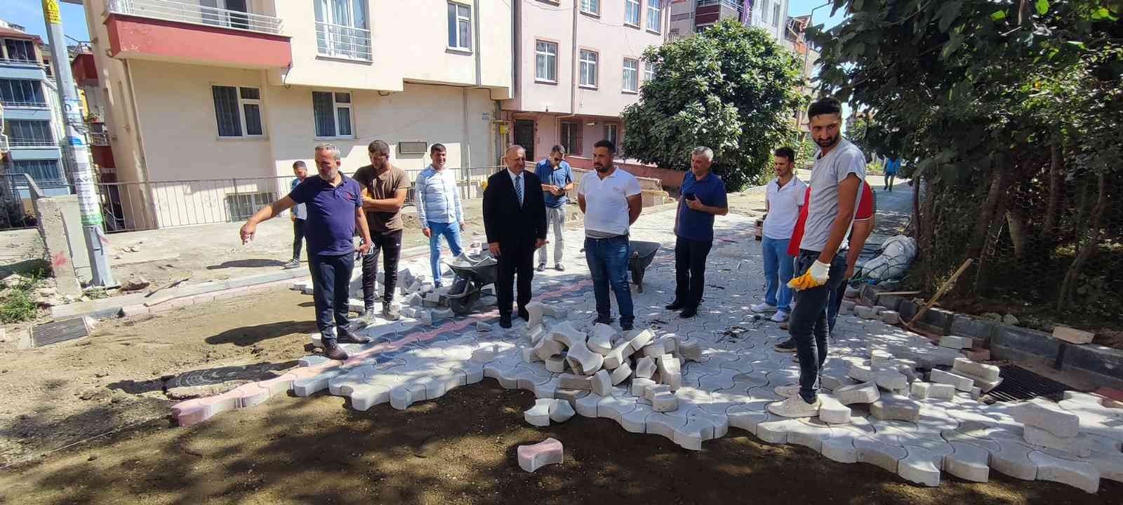 Ünye’nin mahallelerinde yol sorunu ortadan kalkıyor