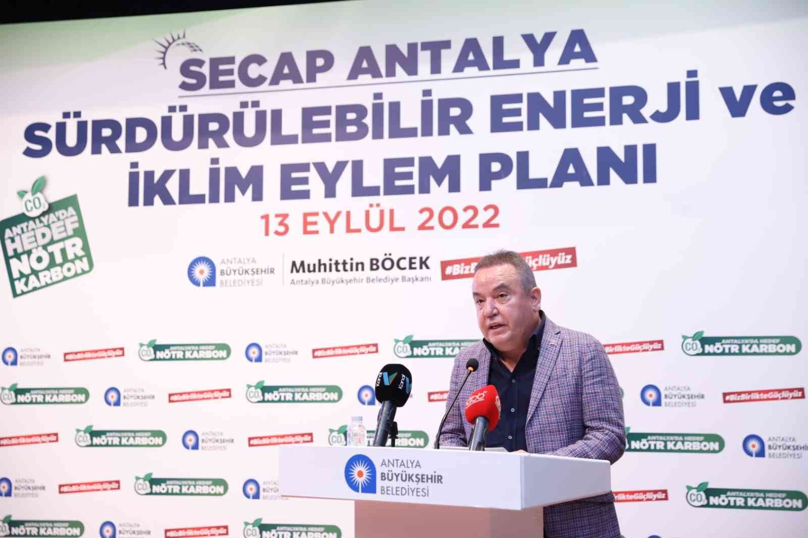 Büyükşehir Belediyesi Sürdürülebilir Enerji ve İklim Eylem Planı’nı açıkladı