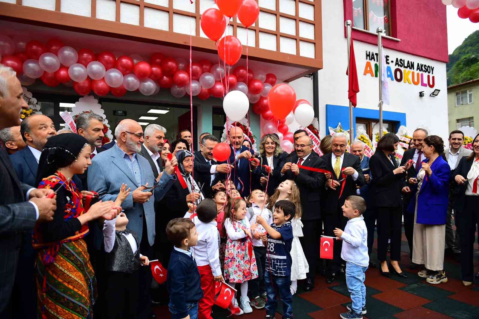 Vali Aksoy, Trabzon’da yaptırdığı anaokulunun açılışını gerçekleştirdi