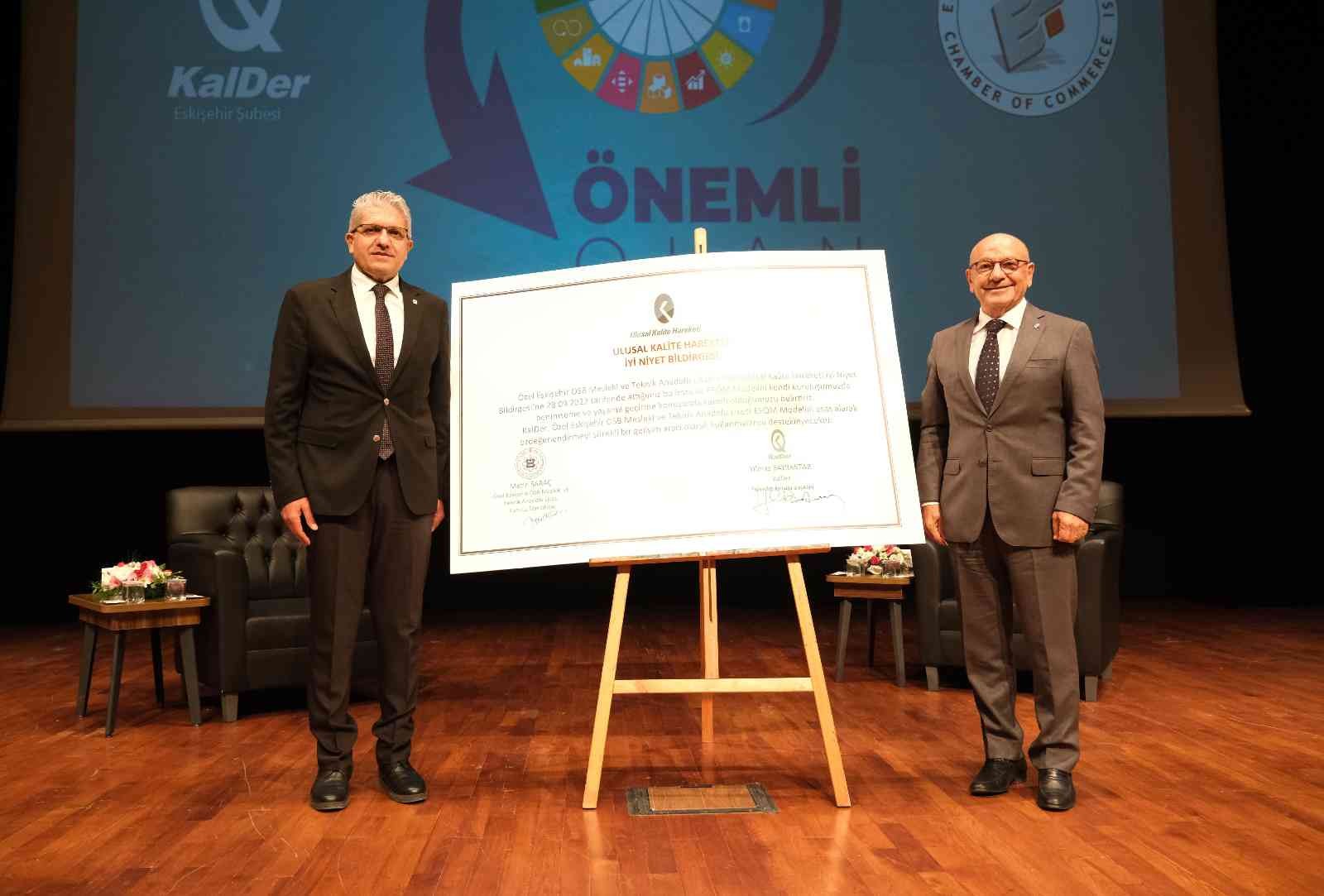 Özel EOSB Meslek Lisesi KalDer ile “İyi Niyet Bildirgesi” imzaladı