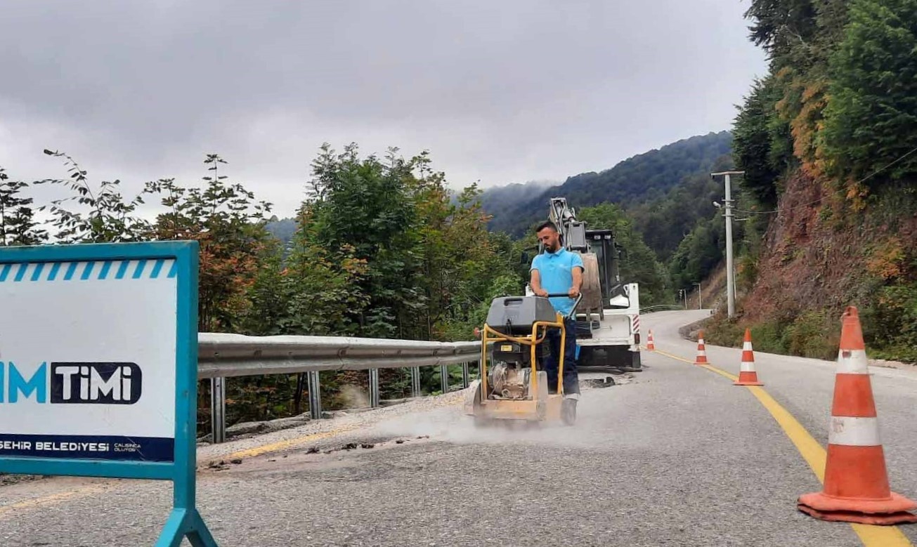 Kent genelinde bozuk yollar onarılıyor