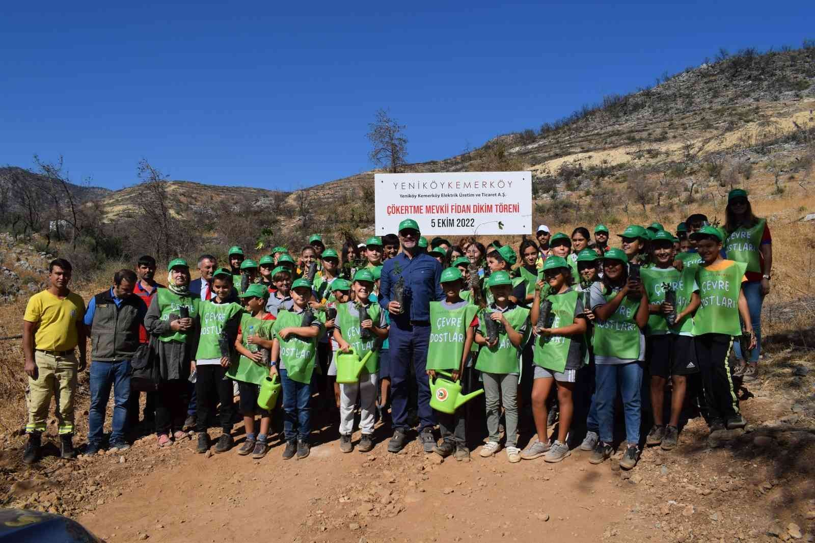 YK Enerji, Yeniköy İlköğretim Okulu öğrencileri ile Çökertme’yi yeşillendiriyor