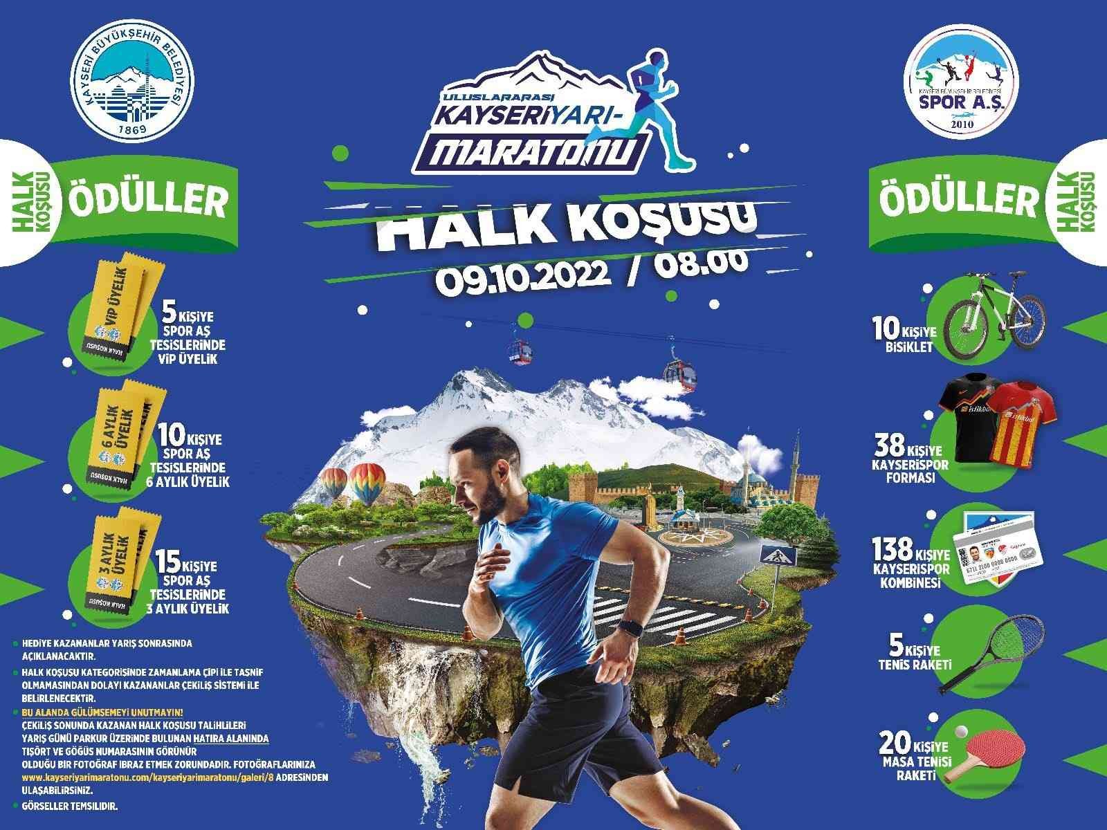 Uluslararası Kayseri Yarı Maratonu, Pazar günü start alıyor