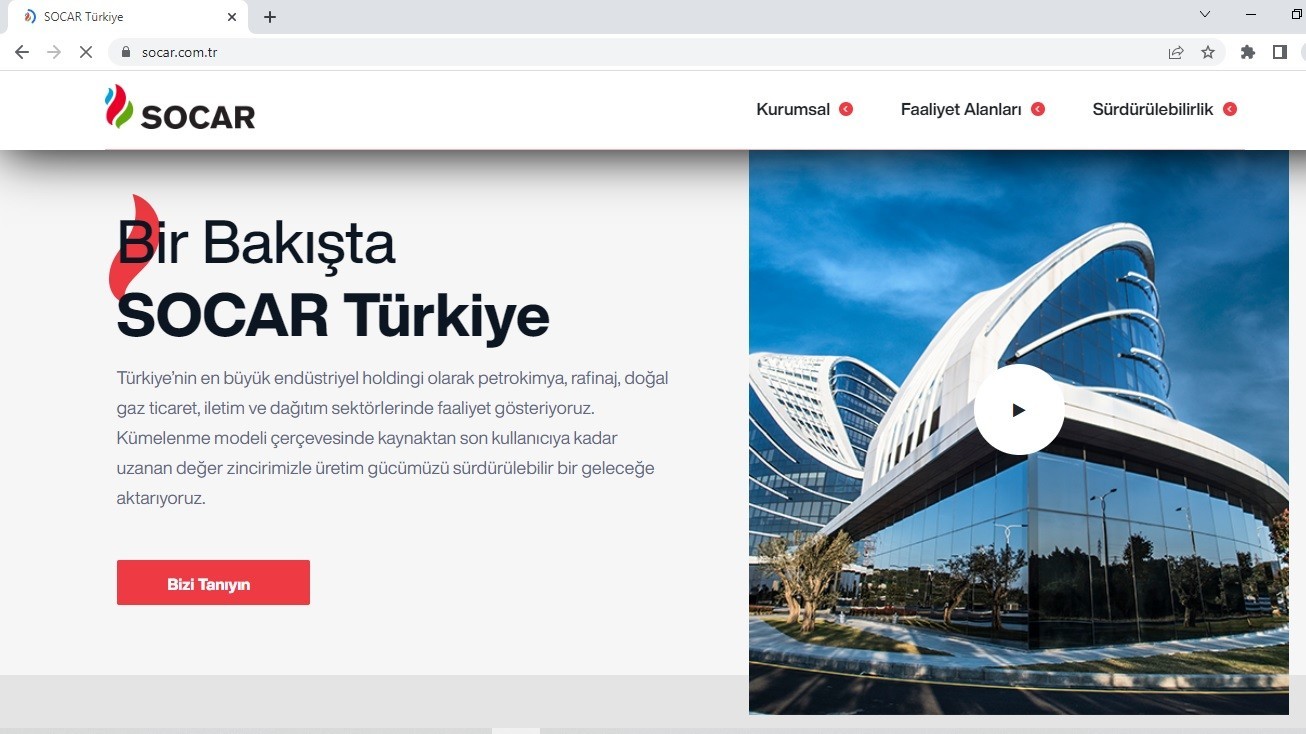 SOCAR Türkiye’nin web sitesi yenilendi