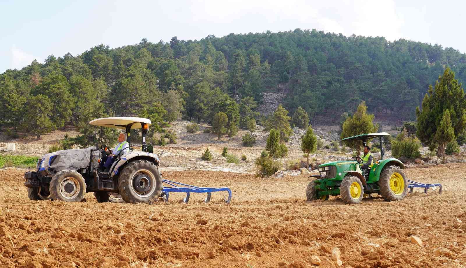 Ücretsiz tohum ve ekimle Toroslar’da boş tarlalar üretime katılıyor