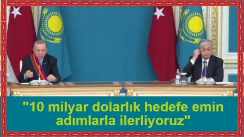 Cumhurbaşkanı Erdoğan: "Kazakistan ile orta koridorun geliştirilmesi için çalışmalara devam edeceğiz”