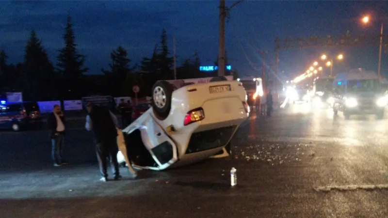 Malatya’da iki otomobil çarpıştı: 1 yaralı