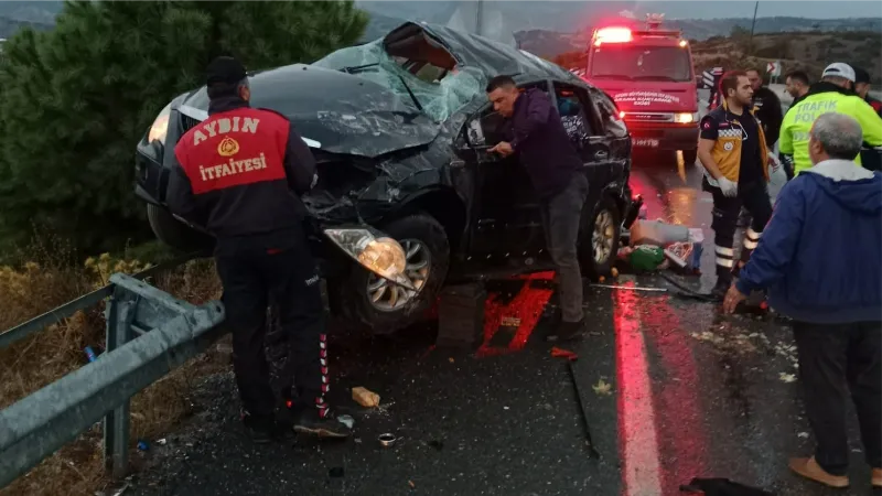 Aydın’da trafik kazası: 1 ölü, 1 yaralı