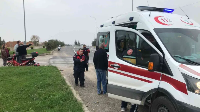 Bilecik’te kamyon ile motosikletin çarpışması sonucu 1 kişi yaralandı