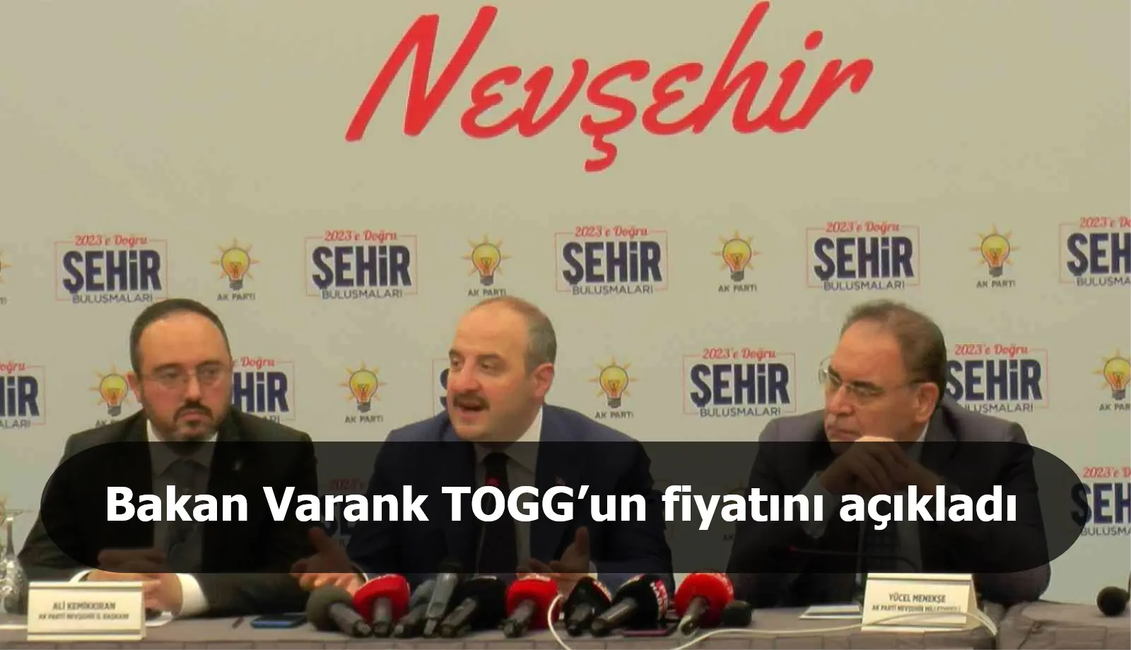 Bakan Varank TOGG’un fiyatını açıkladı