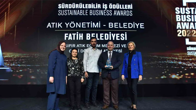 Fatih Belediyesi’nin atık çalışmalarına bir ödül daha