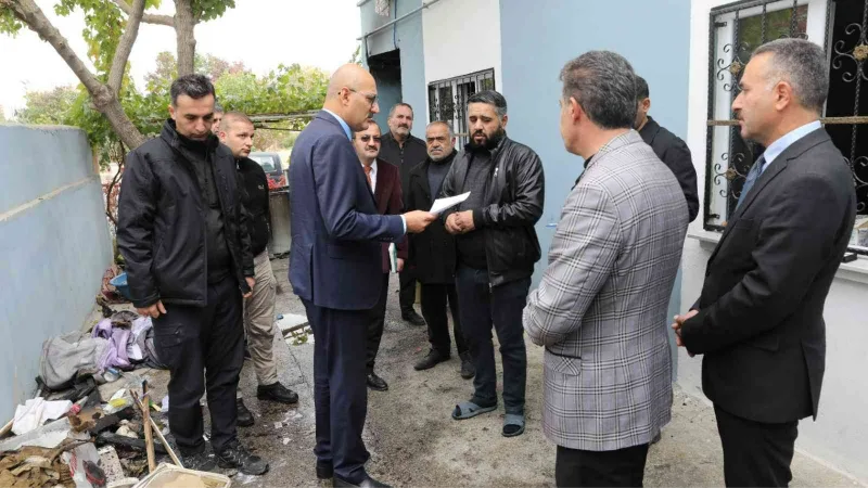 Kaymakam Aydın’dan evi yanan aileye destek sözü