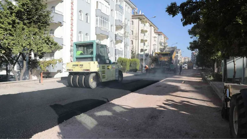 Güzelyurt mahallesinde  sıcak asfalt serim tamamlandı