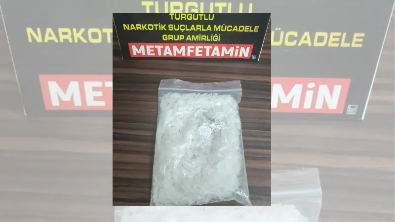 Turgutlu’da durdurulan otomobilden metamfetamin çıktı