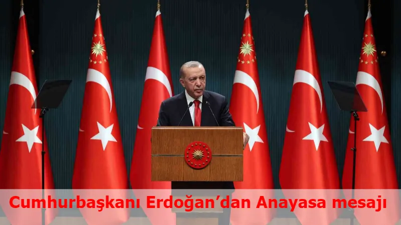 Cumhurbaşkanı Erdoğan’dan Anayasa mesajı