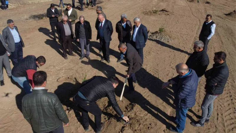 Erzincan TSO’ya ait hatıra ormanına fidan dikildi