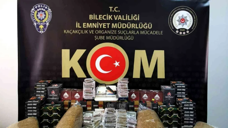 Bilecik’te kaçak tütün ve tütün mamulü operasyonu