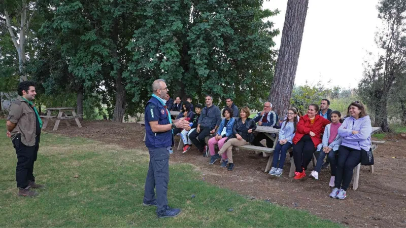 Büyükşehir izcileri Zeytin Park’ta kamp yaptı