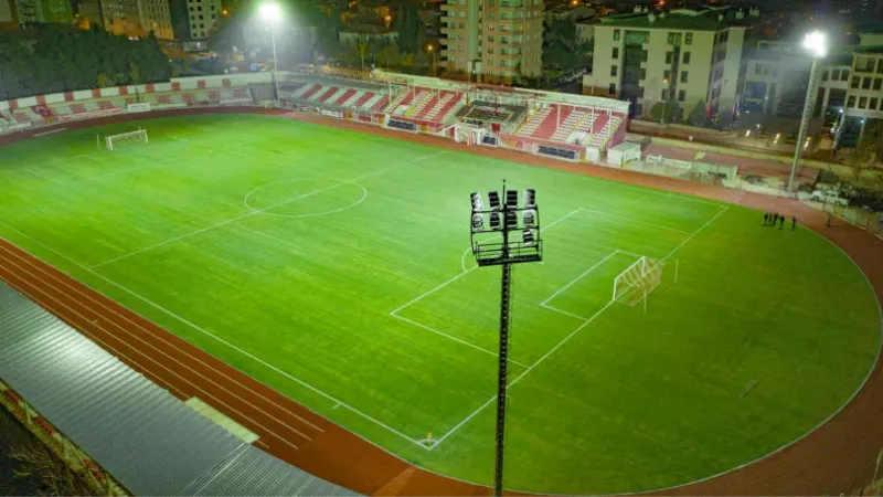 Gazi stadının bakım onarım çalışmaları tamamlandı