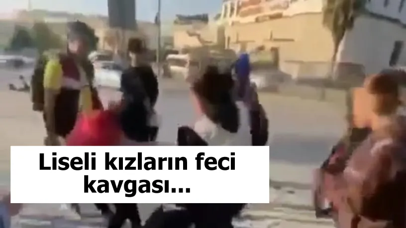 Liseli kızların feci kavgası...