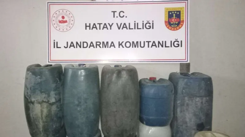 Hatay’da bin 160 litre kaçak akaryakıt ele geçirildi