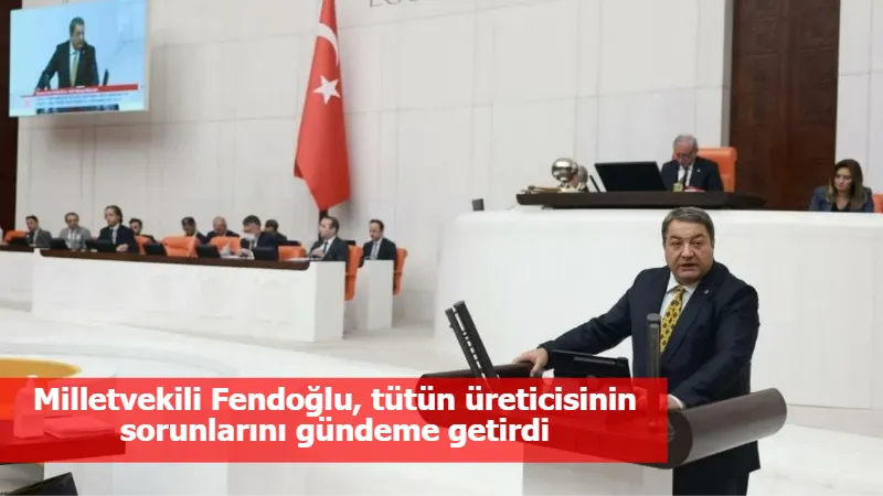 Milletvekili Fendoğlu, tütün üreticisinin sorunlarını gündeme getirdi