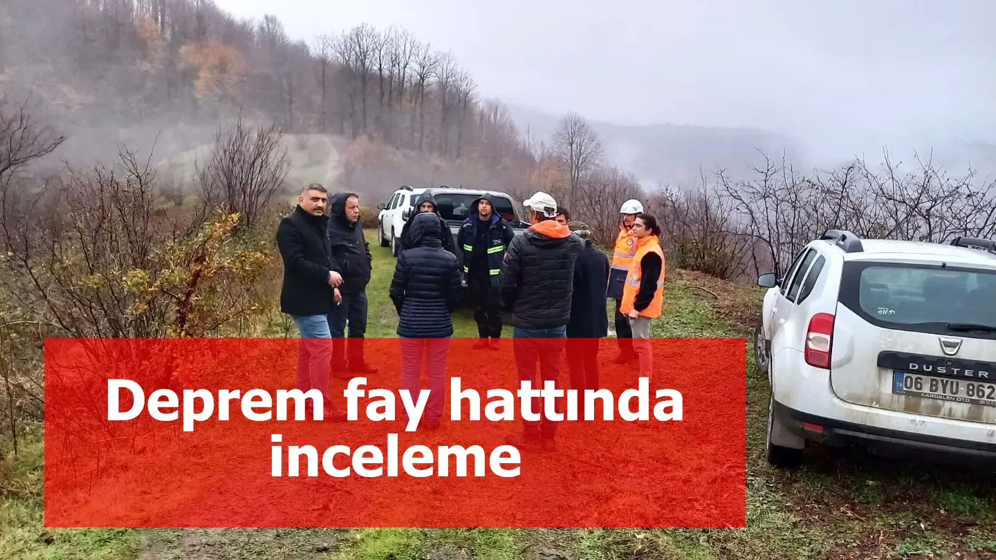 Deprem fay hattında inceleme