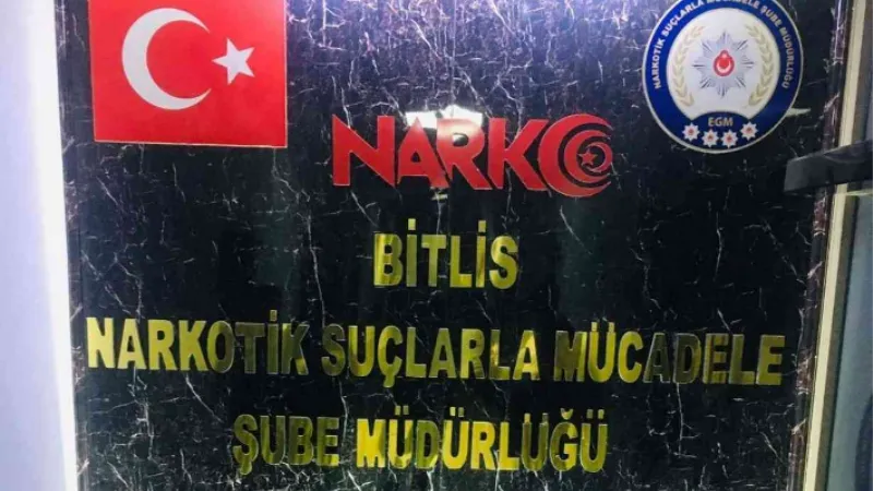 Bitlis’te 1 kilo 194 gram Metanfetamin ele geçirildi