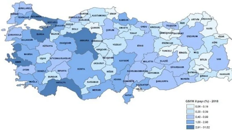 Erzurum GSYH’sinde yüzde 29’luk artış