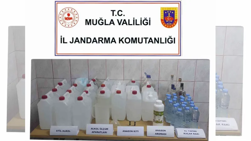 Muğla’da 72 litre el yapımı alkol ele geçirildi